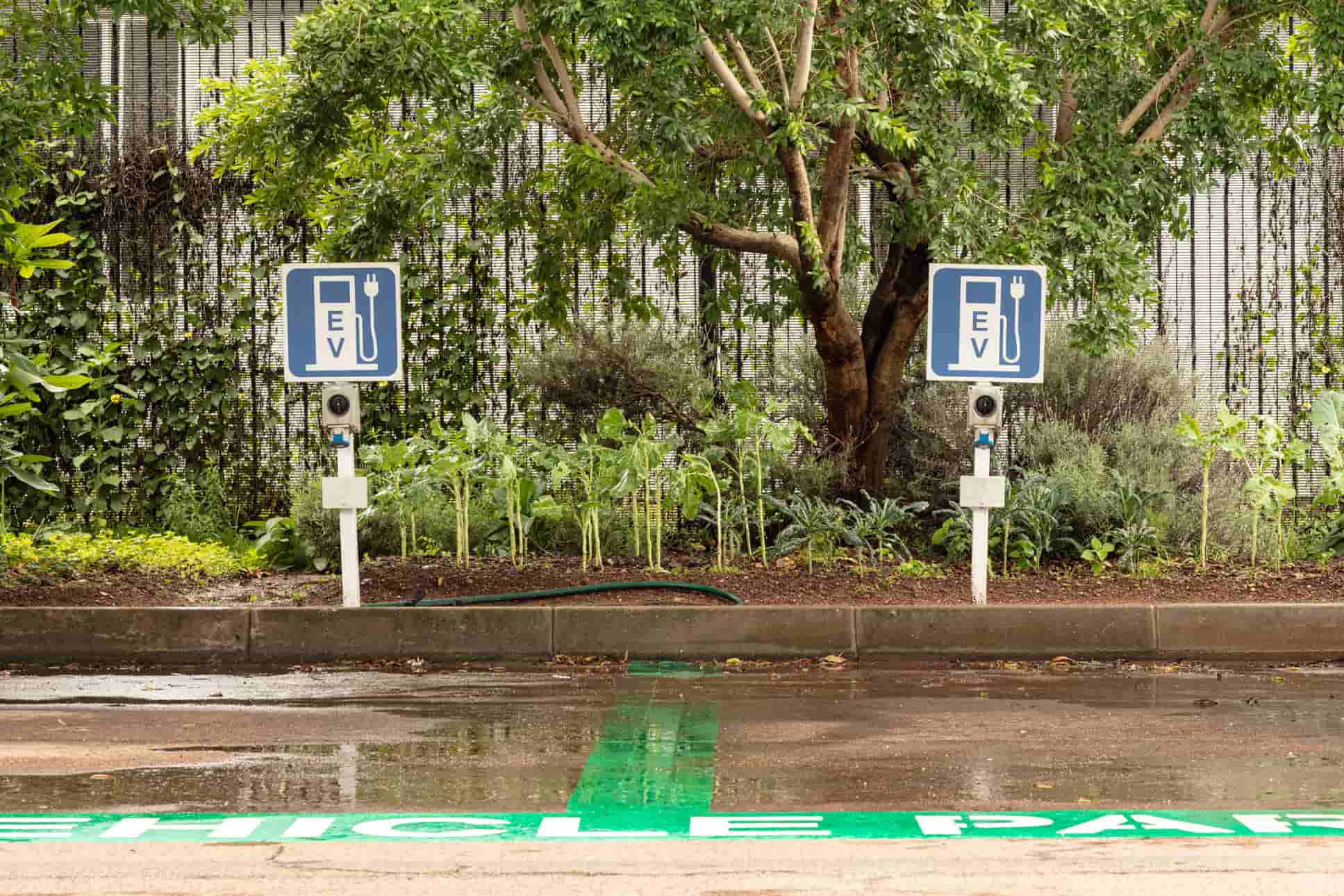 Sustainable aviation electric car parking Sustainable aviation electric car parking