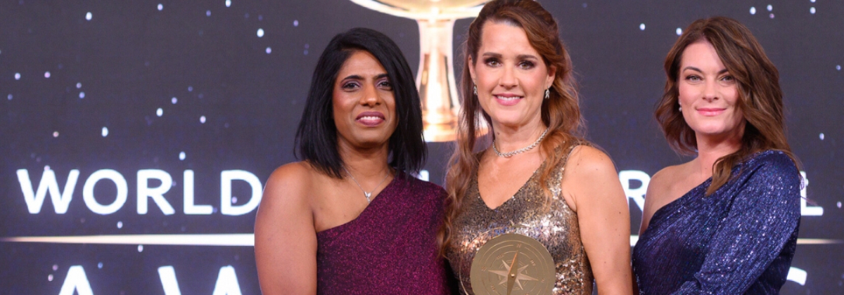 World Luxury Travel Awards Accepting awards at the World Luxury Travel Awards